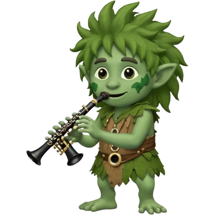 troll playing a clarinet emoji
