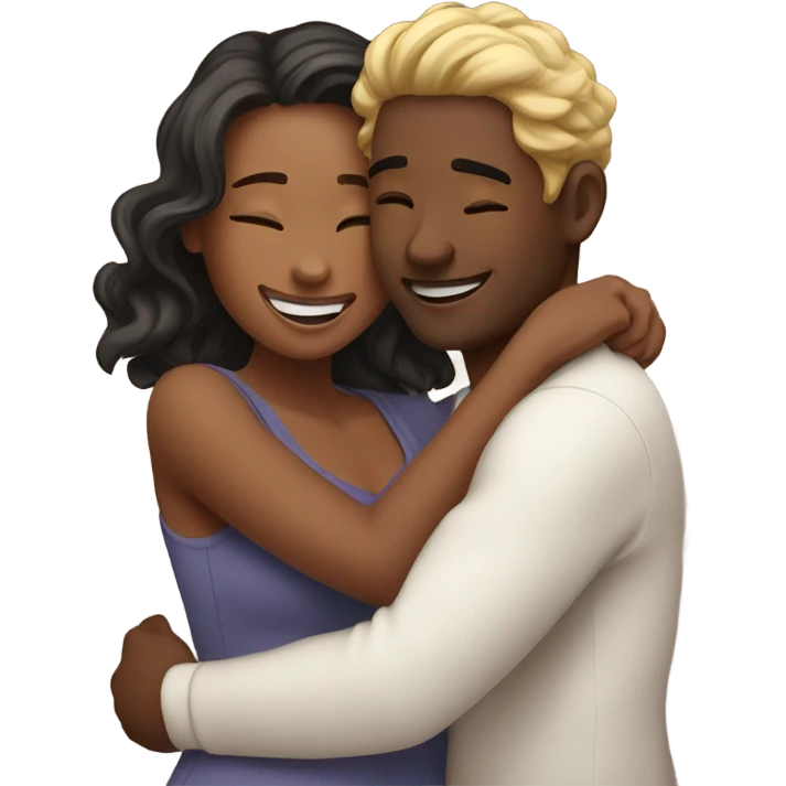 Cute couple in love  emoji
