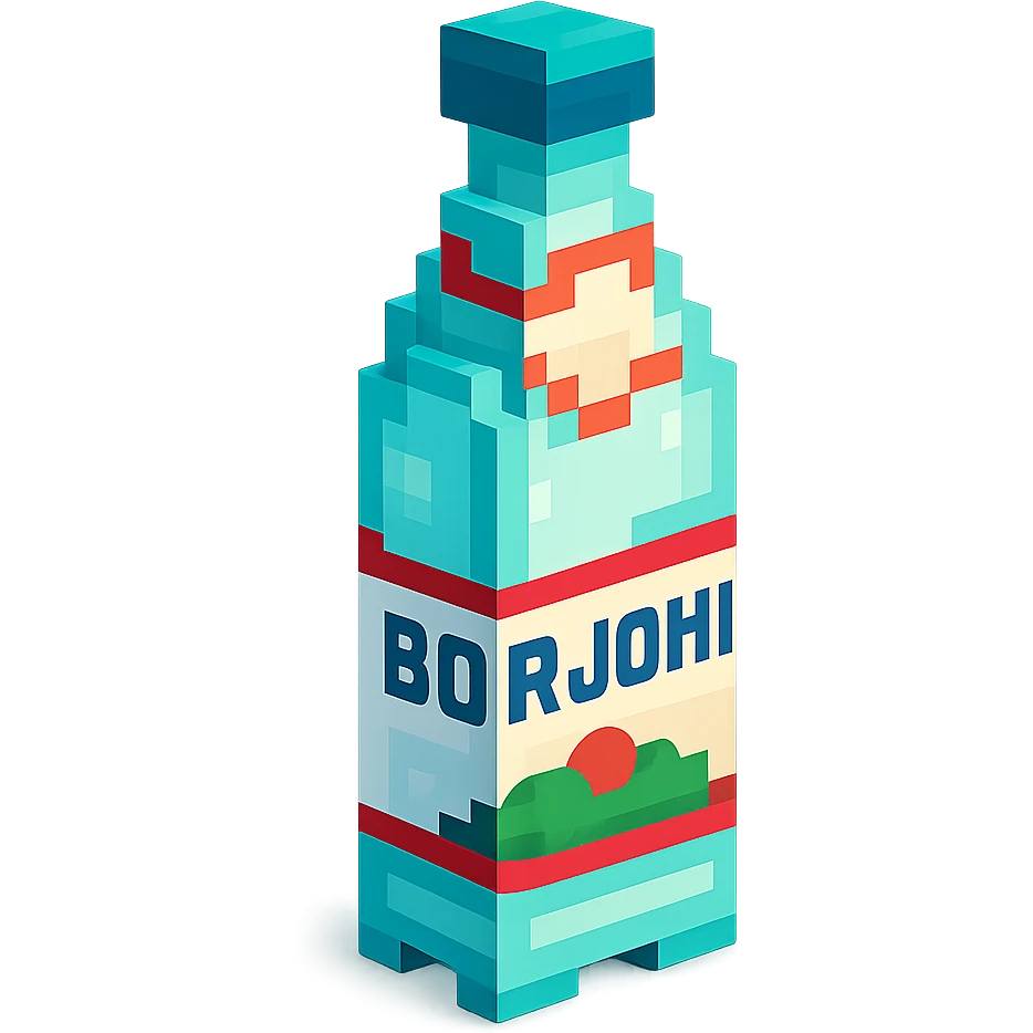 бутылка borjomi, no background emoji