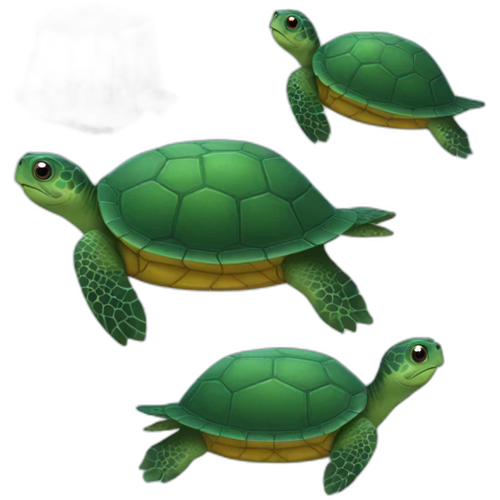 Turtle ice emoji