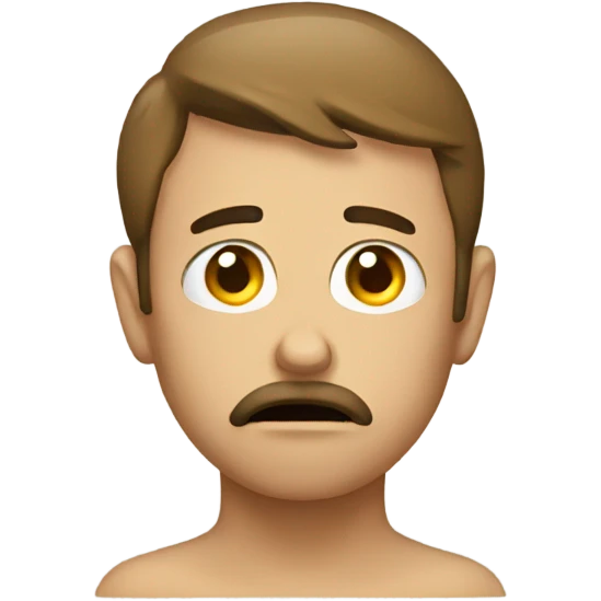 Sad diet emoji