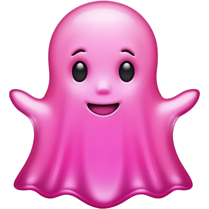 pink snapchat ghost emoji
