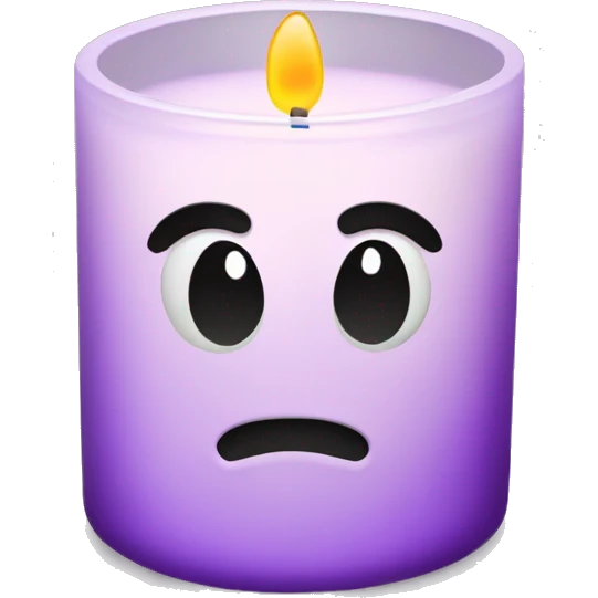 Lilac glass candle  emoji
