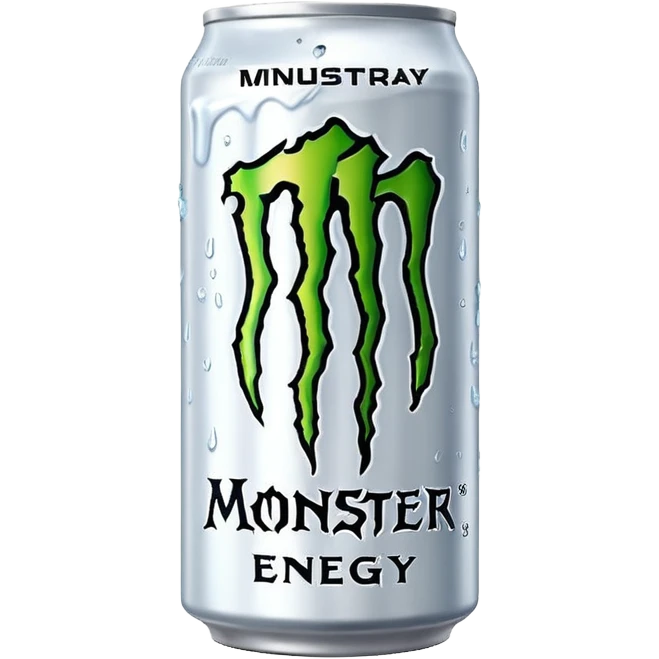 White monster energy drink emoji