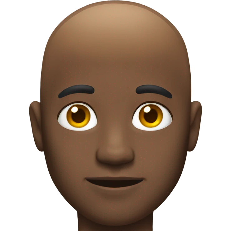 Bald black man emoji