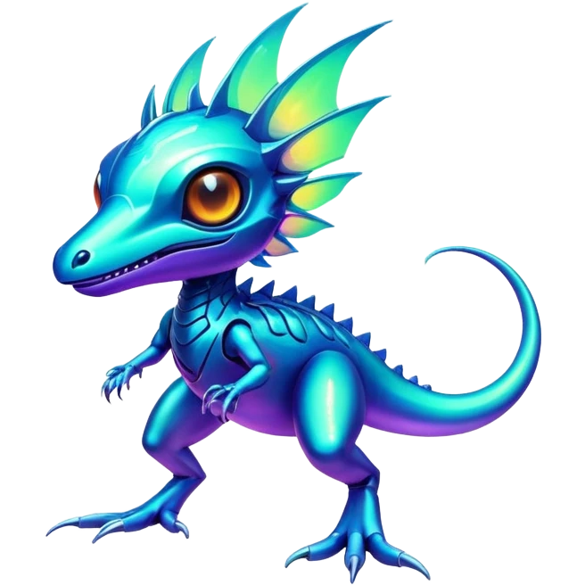  exotic tropical cyber-Fakémon-Vernid-creature emoji