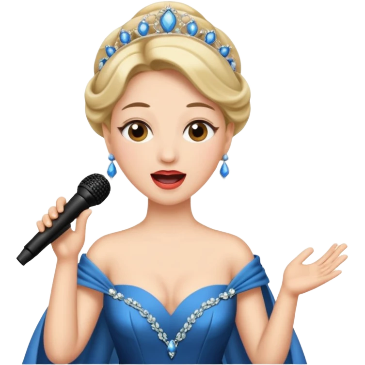 opera singer singing emoji