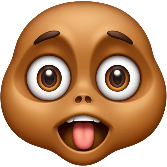 Kackhaufen mit Augen ganz recht und ganz links emoji