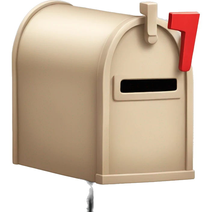 beige mailbox emoji