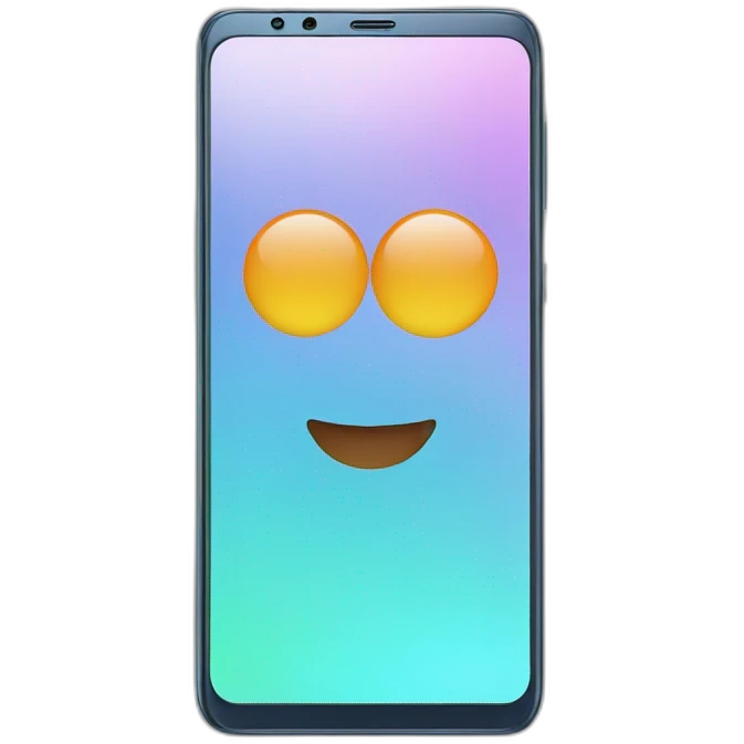 Rounded-display Galaxy s23 smartphone emoji