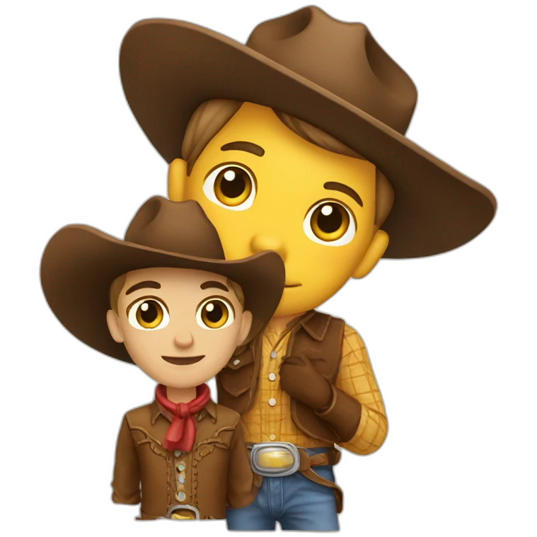 Cowboy and horse emoji