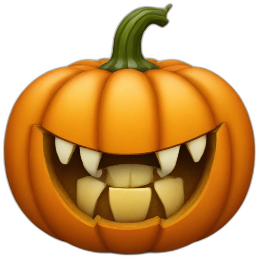 pumpkin with crab carving emoji