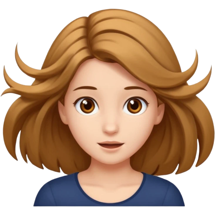Girl flips hair  emoji