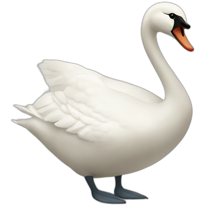 swan bowling emoji