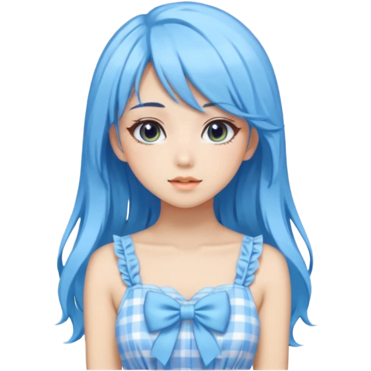 Blue Pastel Gyaru Summer Girl emoji