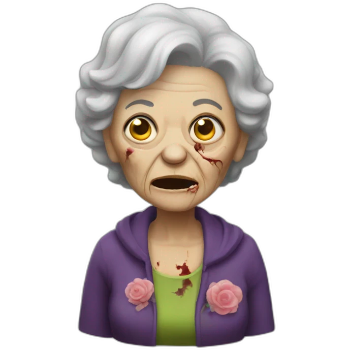 My granma zombie emoji