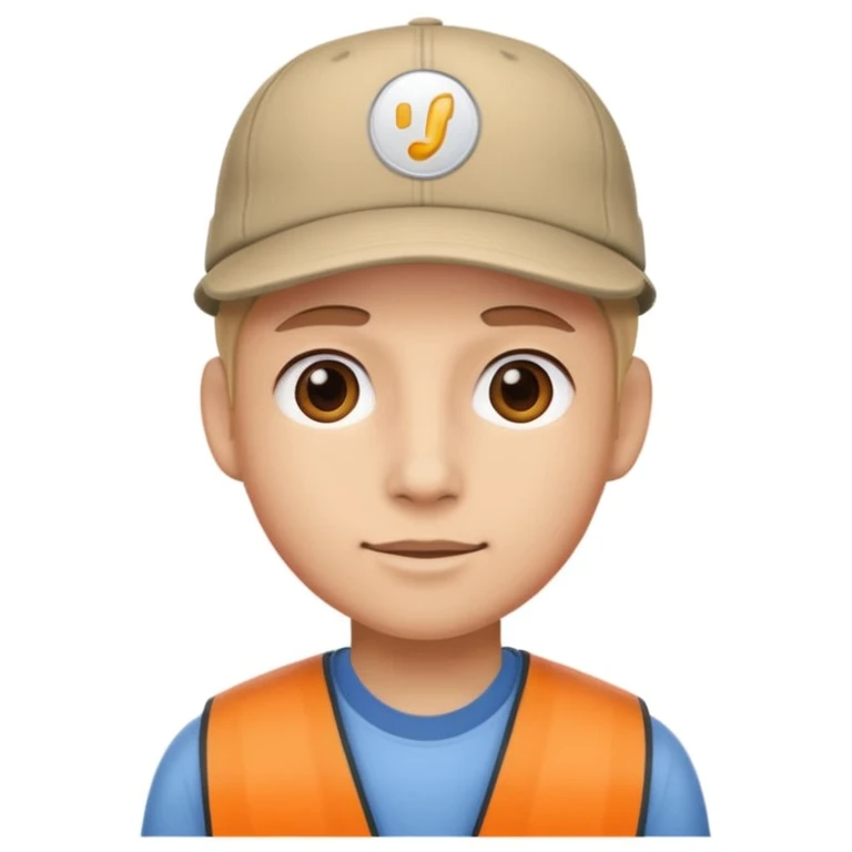 Cara con gorra emoji