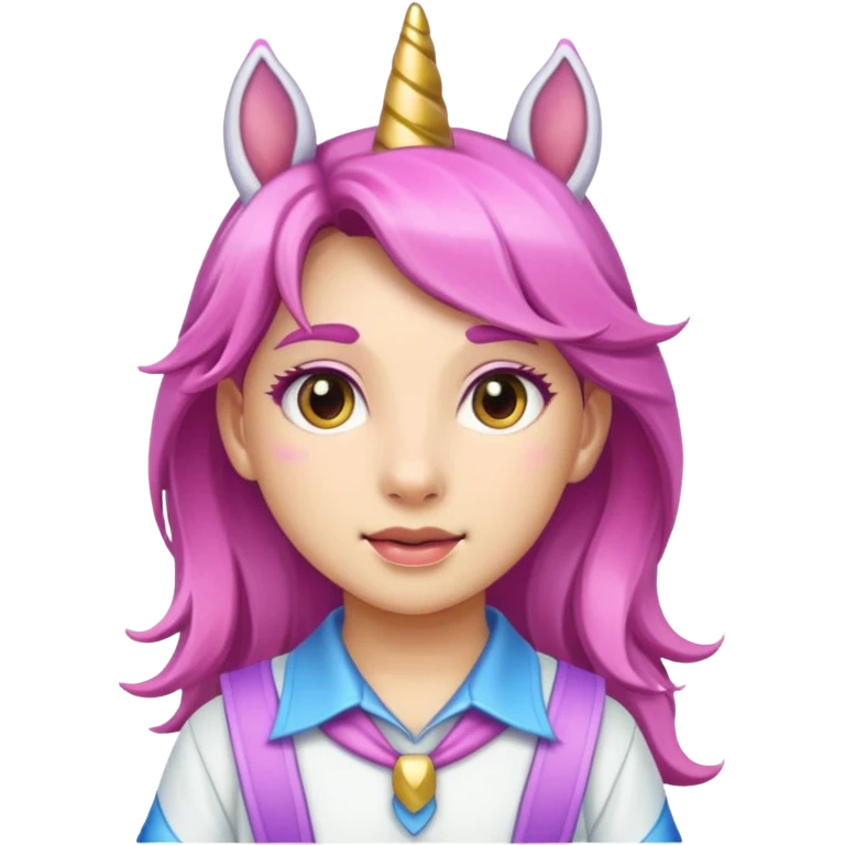unicorn face scout girl emoji