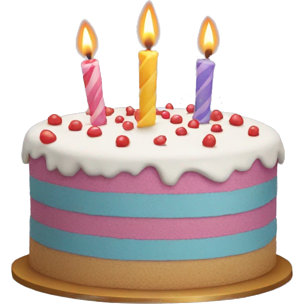 Birthday cake emoji