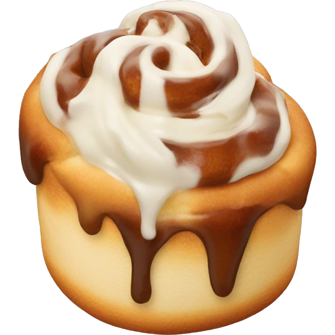 Cinnabon with cream  emoji
