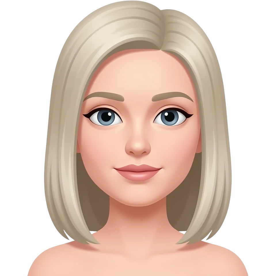 Just like this but hair Part is on right side.  Hair straighter and lighter in color.  Skin is also more pale/pinkish emoji