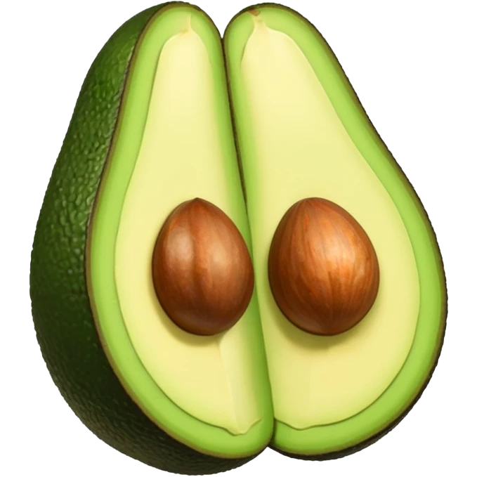 avocado sliced in half emoji