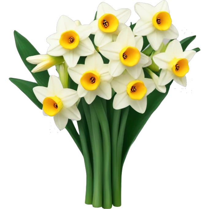 Pretty bouquet of narcissuses  emoji