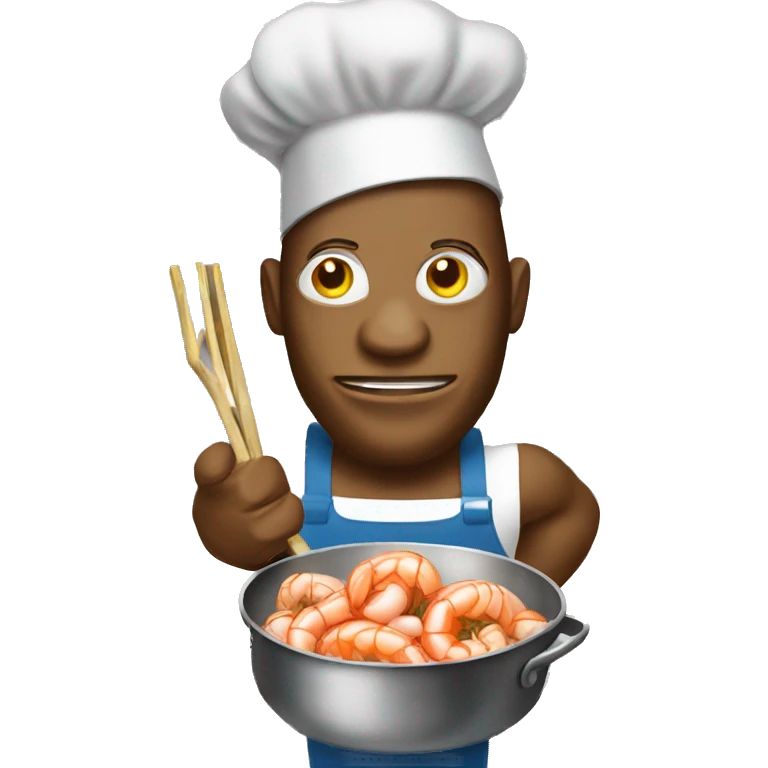 King Kong cooking shrimp scampi emoji