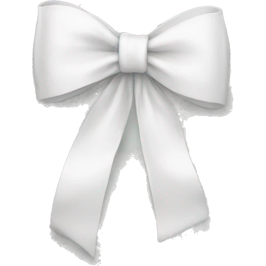 white bow emoji