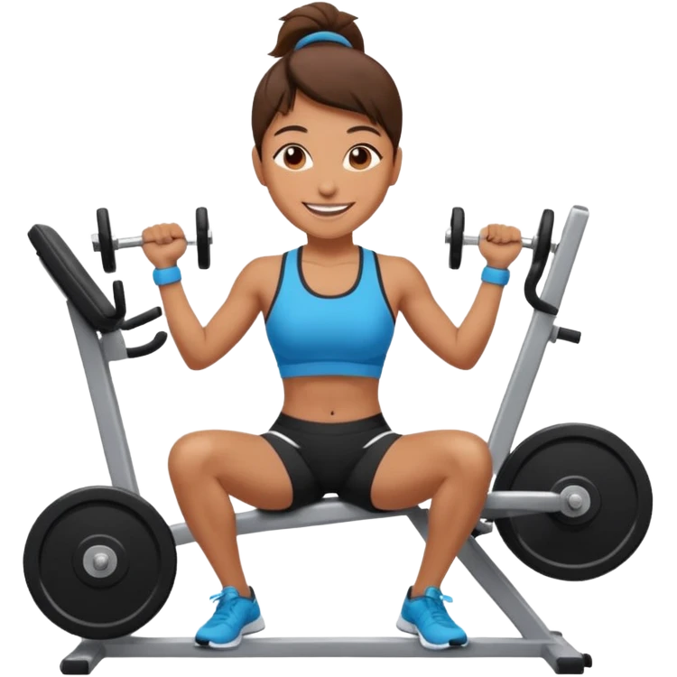 the personal trainer teaching students at the gym emoji