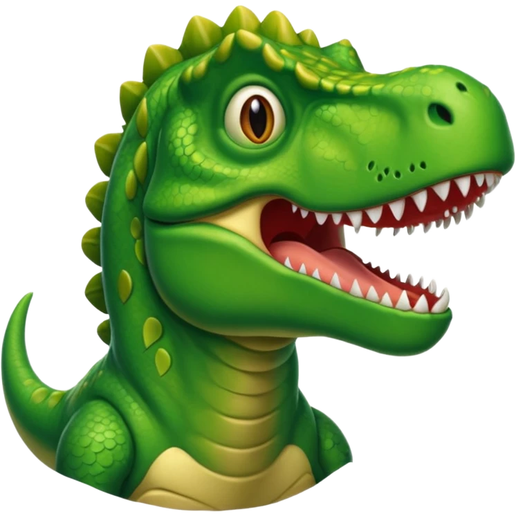 smiling t-rex emoji