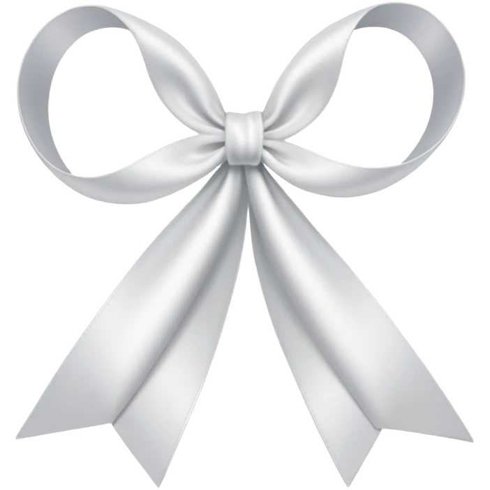 White ribbon with word bride on it emoji