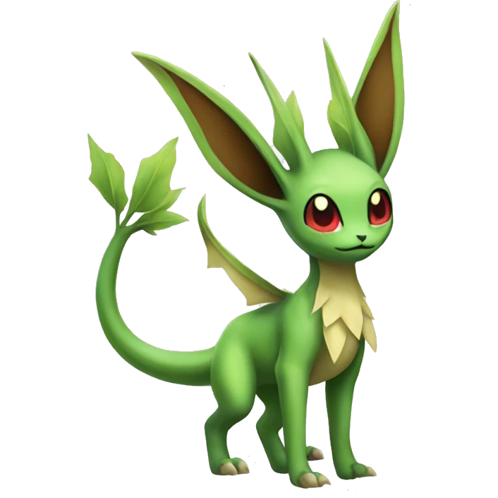 Leafeon-Flygon full body emoji