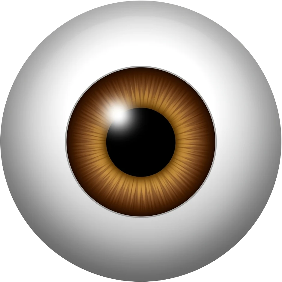brown eyeball emoji