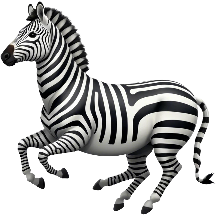 Zebra Galloping emoji
