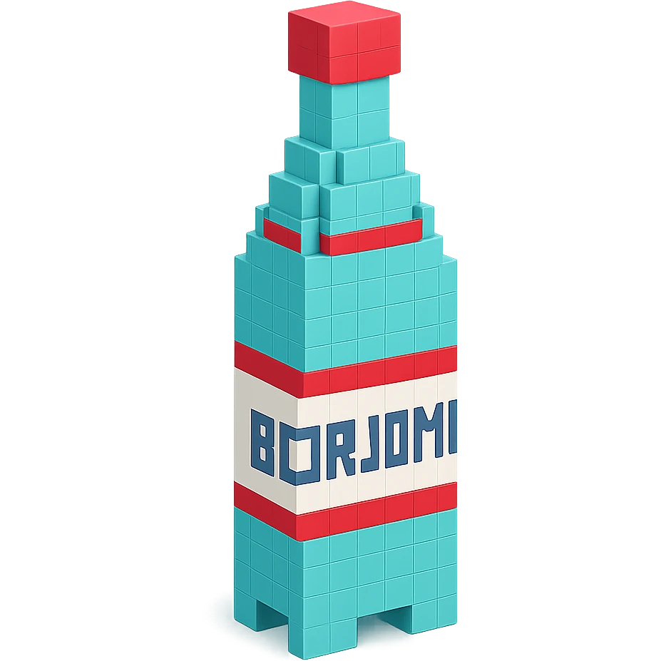 бутылка borjomi, no background emoji