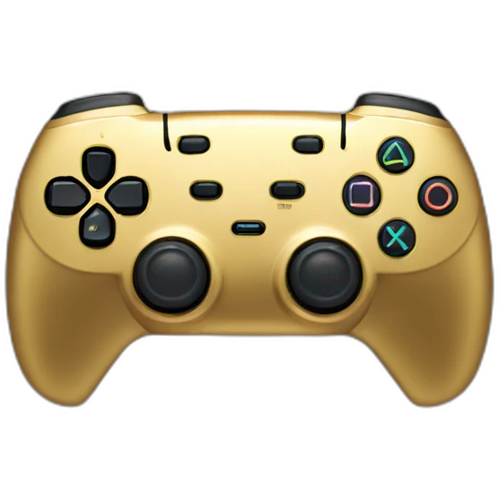 PS5 gold game pad  emoji