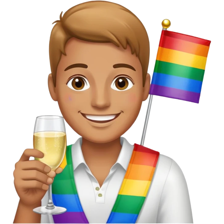 Gay with fuck emoji