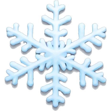 snow flakes emoji