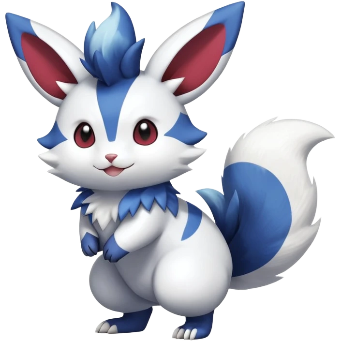 Shiny Furret-Minccino-Meowstic-Zangoose-Hybrid (Full body) emoji