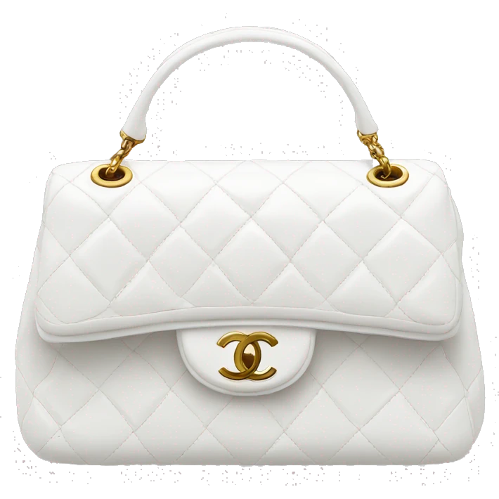 white chanel purse emoji