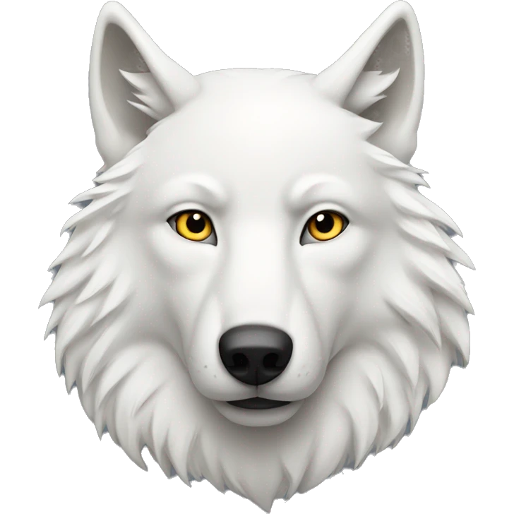 white wolf with word Maxwn emoji