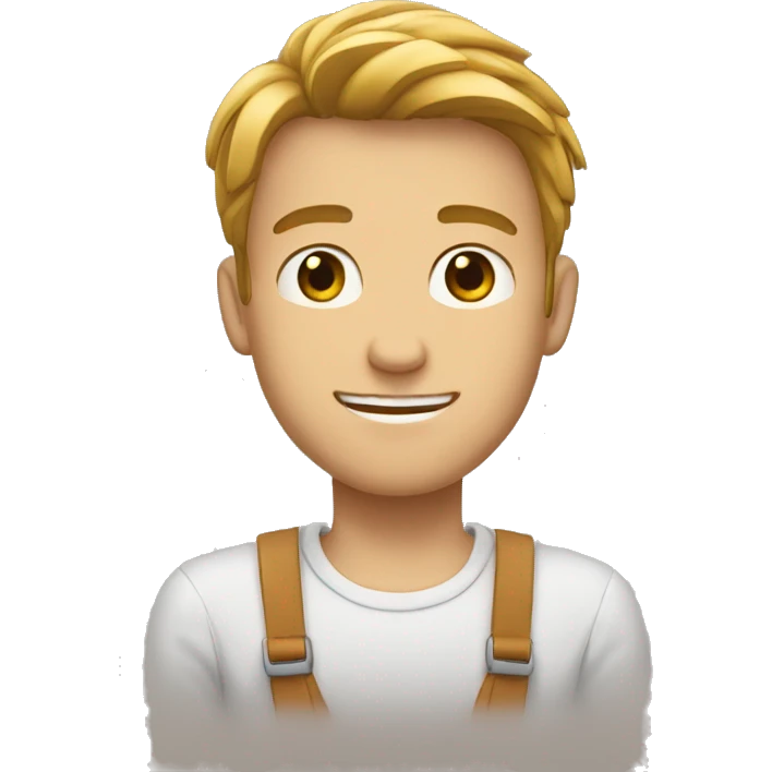 Jeune homme qui fait un v avec une main emoji