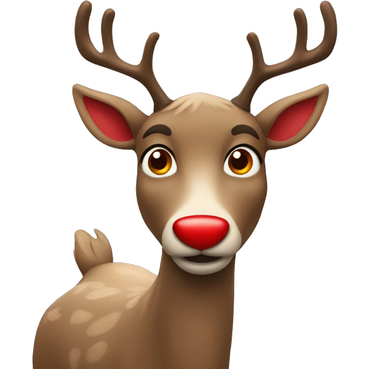 Red Nosed Reindeer emoji