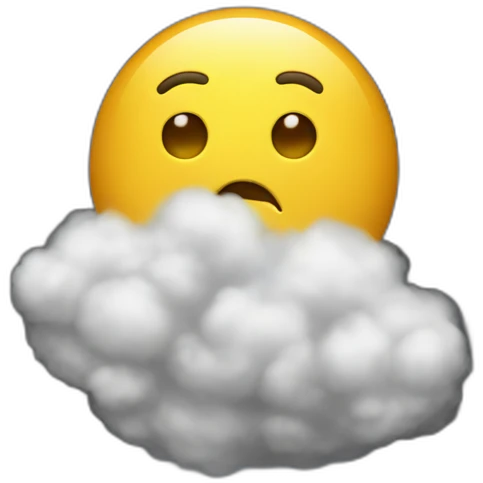 fart in an elevator cloud emoji