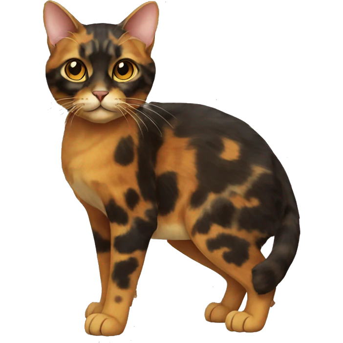 Tortoiseshell Cat Breed Full Body emoji