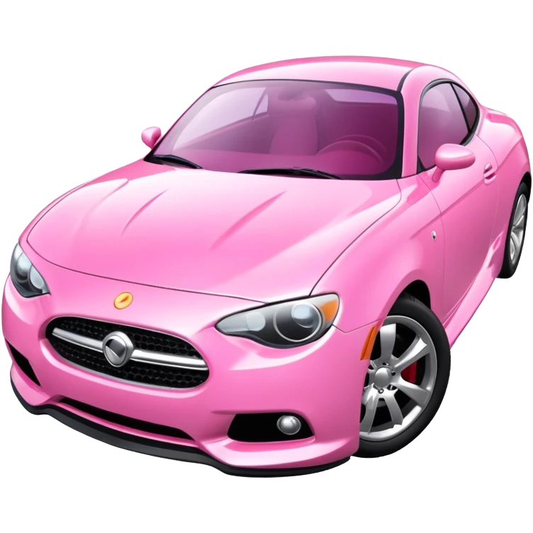 pink car  emoji