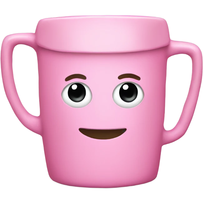 Pink mug emoji