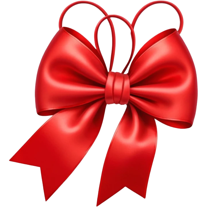 Red bow  emoji