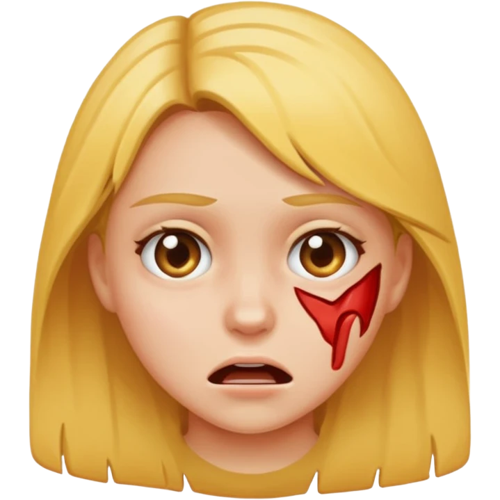girl tearing up emoji